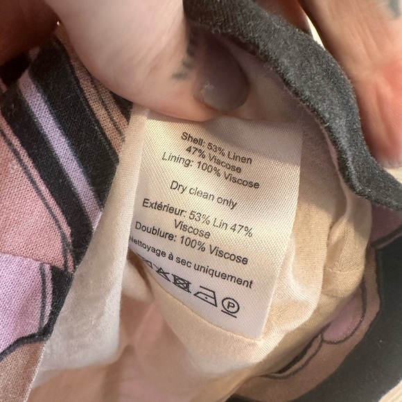 Rixo linen Top - Picture 2 of 3